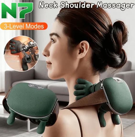 Shoulder & Neck Massager جهاز تدليك الرقبة والكتفين الكهربائي